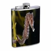 Sea Life D6 Flask 8oz Stainless Steel Hip Drinking Whiskey
