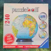 Ravensburger PuzzleBall 240 Globe World Animal 110209 Puzzle Earth Ball *New*
