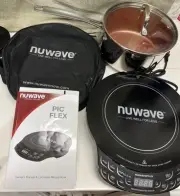 NuWave PIC FLEX Precision Induction Cooktop Hot Plate Black W/3qt Pan NEW