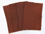 WILLIAM SONOMA ~ FRINGE EDGE PLACE MAT in GINGERBREAD RUST~ SET OF 4