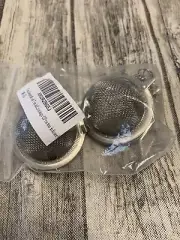 2 Pack Tea Strainers with Fine Mesh Stainless Steel Mesh Tea Ball...