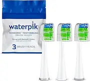 Waterpik Sensonic Replacement Contour Brush Heads, 3 Toothbrush Heads, White STWB-3WW-B