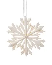 Kurt Adler 4in Elegant Snowflake W/Swarovski Elements Ornament