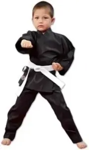 ProForce 6oz Student Karate Gi / Uniform - Black - Size 0000