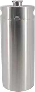 Accessories 2/3.6/4/5L Mini Keg Stainless Screw Cap Single Wall Refillable Portable Craft Brewing Tools(4L)