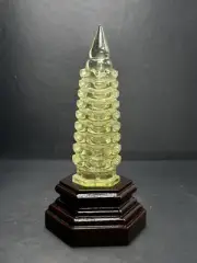 Top Natural citrine Quartz Crystals hand carved tower skull Reiki healing