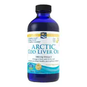 Nordic Naturals Arctic Cod Liver Oil, Omega Support, Plain, 237ml