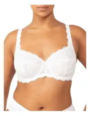 [Triumph] Essential Lace Balconette Underwire Bra in White