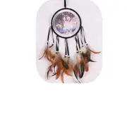 2PCS Vintage Natural Feather Dream Catcher Hanging Home Decoration Hand-woven Feather Wall Decoration