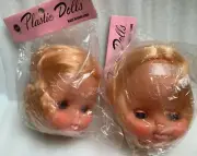 Vintage Zim’s Soft Plastic Dolls Blink Eyes Blonde Hair 5” New Old Stock