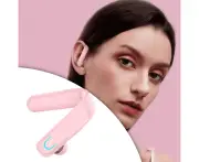 Wireless Bluetooth 5.0 Earpiece Ear-Mounted for Mobile Phones with Mic Pink