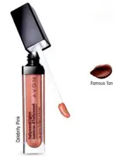 Avon HOLLYWOOD LIGHTS Lip Gloss FAMOUS TAN w/Mirror Discontinued NOS in Box!