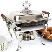Catering Classic STAINLESS STEEL Chafer Chafing Dish Set 4 QT Buffet Half
