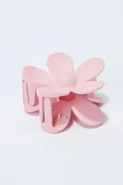 Pink Flower Hair Claw