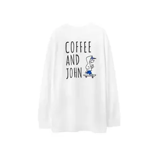 COFFEE AND JOHN X Filter017 Long Sleeve T-shirt 口袋長袖T | 白