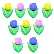Easter Tulip Button Set - Shelly's Buttons - Pastel Buttons Craft Sewing Scrap