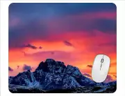 Sunset Mountain Computer Non Slip Custom Mouse Pad Handmade