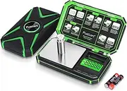 Fuzion TU-X Digital Gram Scale, 200g/0.01g Pocket Herb Scale with 6 Units for Personal Hobbies, Small Scale .01 Gram Accuracy Measuring Jewelry, Food, Powder