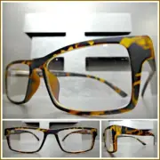 Men's CONTEMPORARY READING Eye Glasses Readers Matte Tortoise Frame Flex Hinge