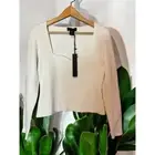 House of Harlow 1960 top size XL sweetheart compression knit top ivory