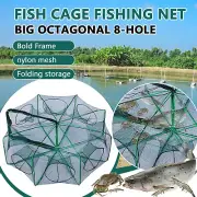 2024 Fishing Trap Fishing Fish Shrimp Net Crawfish Crab Net Folding Fishing Trap