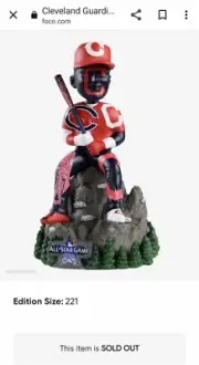2021 CLEVELAND INDIANS GUARDIANS ALL STAR BOBBLEHEAD ON PARADE Limited MLB FOCO