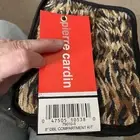 NWT Pierre Cardin 8” DBL Compartment Kit Cosmetic Make Up Bag Case Leopard Print