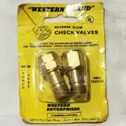 Western WE-60 Torch Mount Check Valve Set Oxygen Acetylene Propane