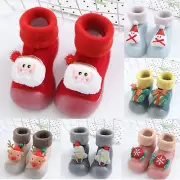 Snow Christmas Baby Socks Shoes Children Baby Socks Cartoon Baby Toddler Shoes