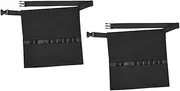 HONITANO 2pcs Apron Barber Belt Bag Barber Bag Barber Waist Bag Hair Stylist Bag for Equipment Hairstylist Belt Salon Accessories Barber Tool Bag Hair Stylist Travel Bag Black Fabric