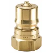 Parker Bh8-61 Hydraulic Quick Connect Hose Coupling, Brass Body, Ball Lock,