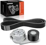 Engine Serpentine Belt Drive Kit Compatible with Freightliner Cascadia 2012-2017 11.9L & Peterbilt 365 2012 8.9L, 579 2015-2017 11.9L