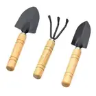 Premium Wooden Handled Garden Rake Shovel Set Ideal For Potted Plants