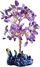 PartyKindom 1pc Crystal Tree Ornaments Decor Natural Quartz Trees Crystals Faux Simulated Tree Crystal Tree Craft Creative Tree Craft Desktop Adornment Chic Craft Colorful Clusters Purple