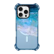 iPhone 16 Pro Bounce Case MagSafe Compatible OCEAN CALLING 2 BLUE LILAC, OCEAN WAVES SEA COASTAL ABSTRACT PAINTING