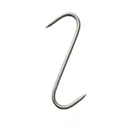 Butchers 8 in Meat Hanging Hooks Solid Stainless Steel Meat S-Hooks