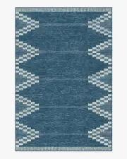 200' x 290' | Machine Washable Runner Rug | Kid & Pet Friendly | Indoor Rug | Sloane Blue Rug | Ruggable
