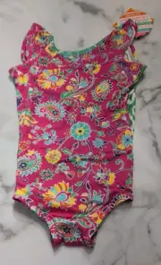 Masalaswim Masala baby Swimsuit Floral Pink 4yr One Piece NWT