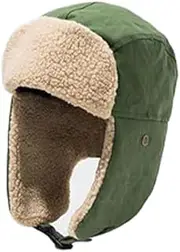 [DoHTeck] Winter Warm Trapper Hat, Windproof Aviator Hat with Earmuffs, Unisex Suitable for Cold Weather Outdoor Hunting