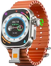DW99 5G Smartwatch with Rotating Camera, Nano SIM Card Support, Fitness Tracker, Heart Rate Monitor, Bluetooth, WiFi, and Multi-Sport Modes – Android Compatible (Silver)
