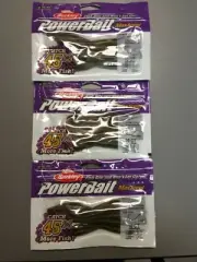 3 packs of 10 Berkley Maxscent Powerbait 4.5" Drop Shot Hit Worm Watermelon Red
