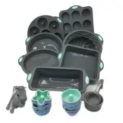 NEW To Encounter 31Pce Silicone Non-Stick Baking Set -Grey