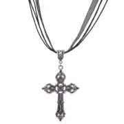 Cross-shape Clavicle Necklace Girls Light Luxury Women Niche Simple Necklace