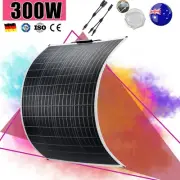 12V 300W Flexible Solar Panel Mono Caravan Camping Home Battery Charger 300 Watt