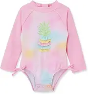 [Little Me] Girls Two-Piece UPF+ 50 Sun Protection Rash Guard Set