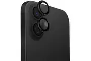 Uniq iPhone 16 / 16 Plus Aluminium Camera Lens Protector - Black Ultra-Slim Fit
