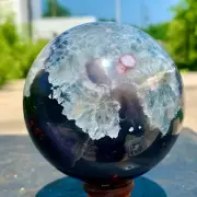 1.82LB Natural Sakura Agate Quartz Sphere healing ball Specimen