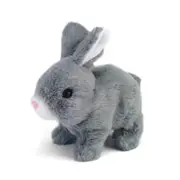 Educational Interactive Bunny Toys Bunnies Can Walk And Talk, Easter Plush Stuffed Bunny Toy Grey