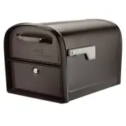 6300RZ Oasis 360 Locking Parcel Mailbox with 2-Access Doors X-Large Rubbed Br...