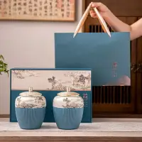 在飛比找樂天市場購物網優惠-中式茶叶包装礼盒空盒茶叶罐包装盒龙井绿茶红茶白茶普洱通用